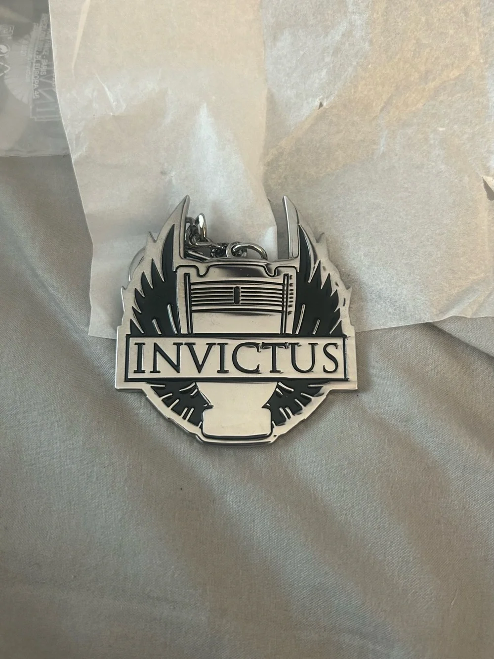 NWT Paco Rabanne Invictus & Black Metalt Keychain - Men Accessories